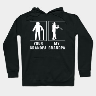 Brassy Beats: 'Trombone Your Grandpa, My Grandpa' Tee for Grandsons & Granddaughters! Hoodie